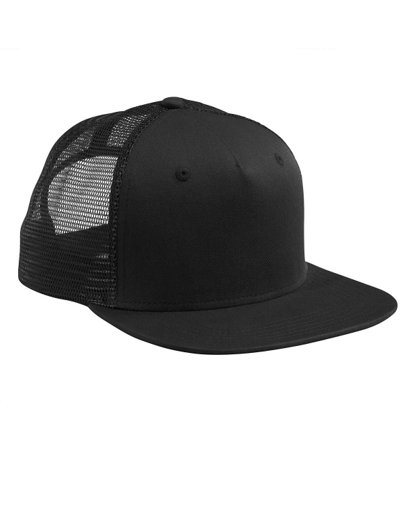 BX025 Big Accessories Surfer Trucker Flat Bill Cap image 6