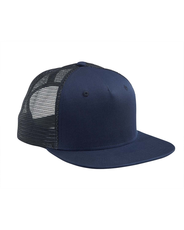 BX025 Big Accessories Surfer Trucker Flat Bill Cap image 7