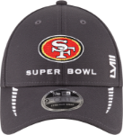 Picture of San Francisco 49ers New Era Super Bowl LVIII Opening Night 9FORTY Adjustable Hat - Graphite