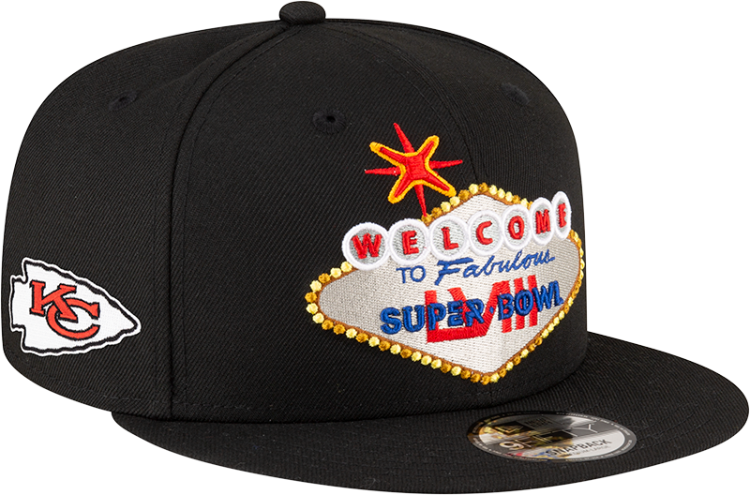 Men's New Era Black Kansas City Chiefs Super Bowl LVIII Tarmac 9FIFTY Snapback Hat