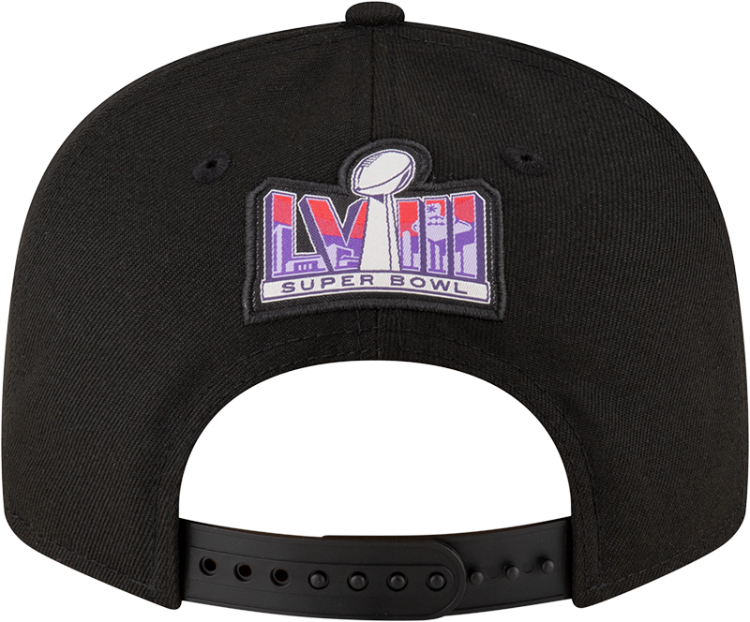 Men's New Era Black Kansas City Chiefs Super Bowl LVIII Tarmac 9FIFTY Snapback Hat