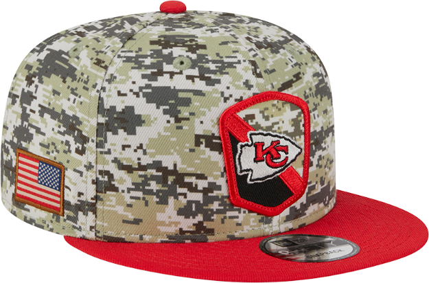 Kansas City Chiefs 2023 Salute to Service Camo 9FIFTY Snapback