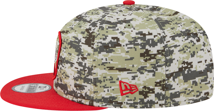 Kansas City Chiefs 2023 Salute to Service Camo 9FIFTY Snapback detail view
