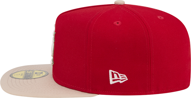 St. Louis Cardinals Canvas A Frame New Era 30th Anniversary Busch Stadium 5950 Fitted Cap detail view