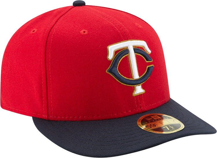 Minnesota Twins New Era Authentic Collection 2017 ALT2 59FIFTY Low Profile Fitted Hat-Red front view