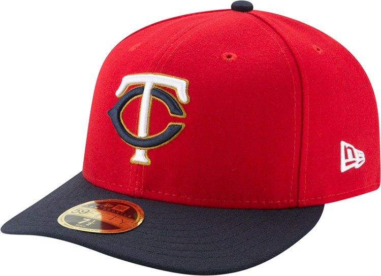 Minnesota Twins New Era Authentic Collection 2017 ALT2 59FIFTY Low Profile Fitted Hat-Red side view