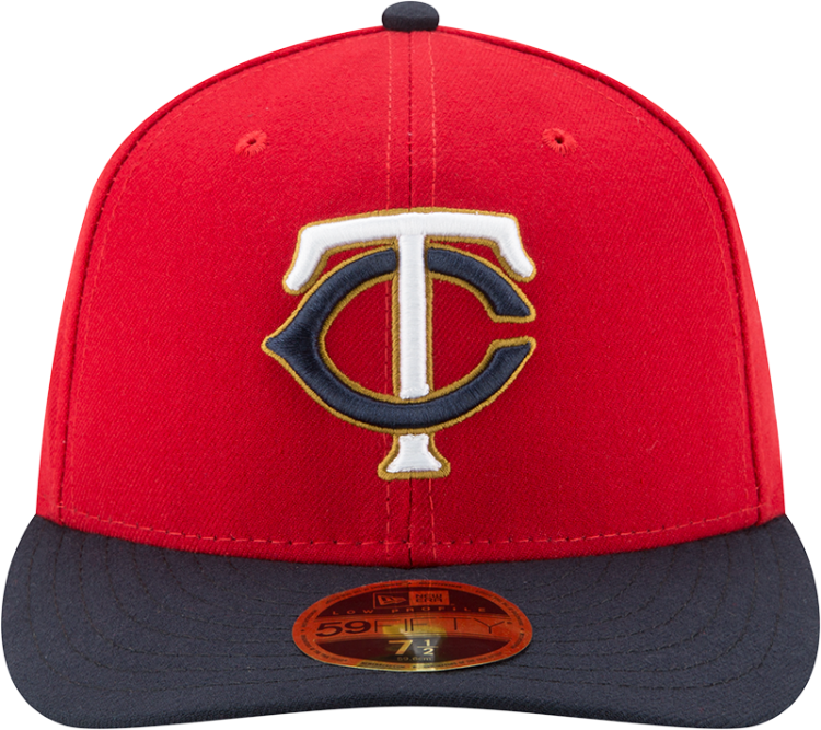 Minnesota Twins New Era Authentic Collection 2017 ALT2 59FIFTY Low Profile Fitted Hat-Red back view