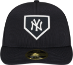 Men's New York Yankees 2021 New Era Navy Clubhouse Low Profile Game 59FIFTY Fitted Hat