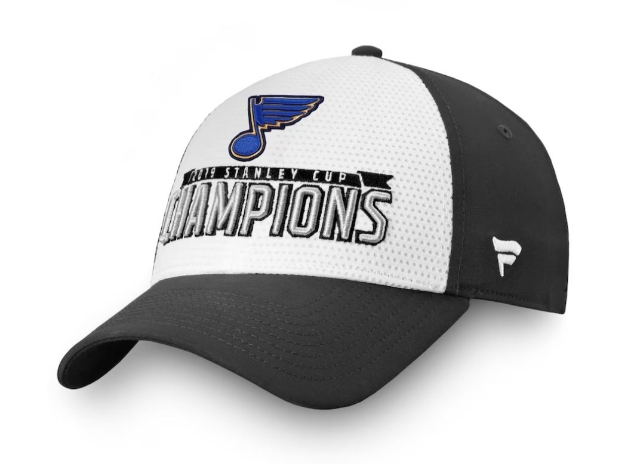 St. Louis Blues Fanatics Branded 2019 Stanley Cup Champions Flex Hat - Black/White