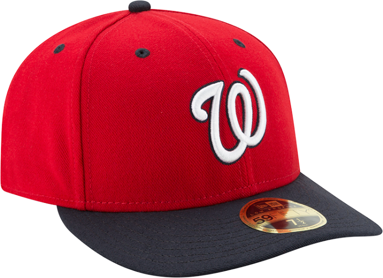 Washington Nationals New Era MLB On-Field Low Profile 59FIFTY Fitted Hat~Navy side view