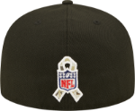 Las Vegas Raiders New Era 2022 Salute To Service Low Profile 59FIFTY Fitted Hat - Black