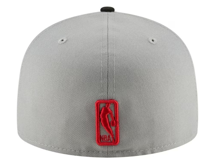 Toronto Raptors New Era "Low Crown" 59FIFTY Fitted Hat-Gray/Black side view