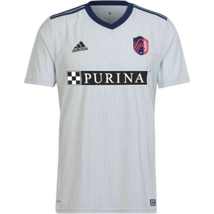 Men's St. Louis City SC adidas Gray 2023 The Spirit Kit Authentic  Jersey front view