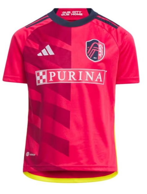 Adidas St. Louis City SC Youth Pink 23/24 Home Soccer Jersey