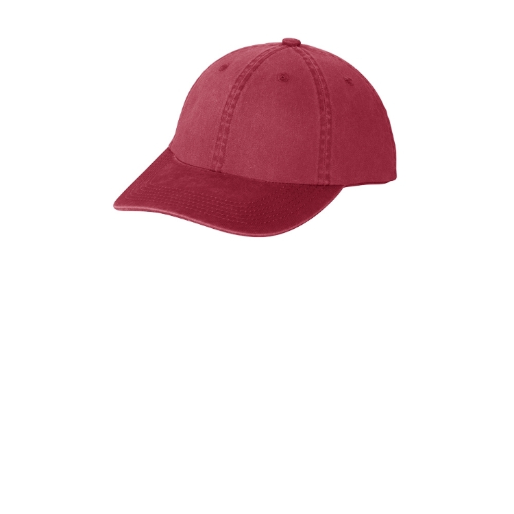 PWU Port Authority® Garment Washed Cap front view