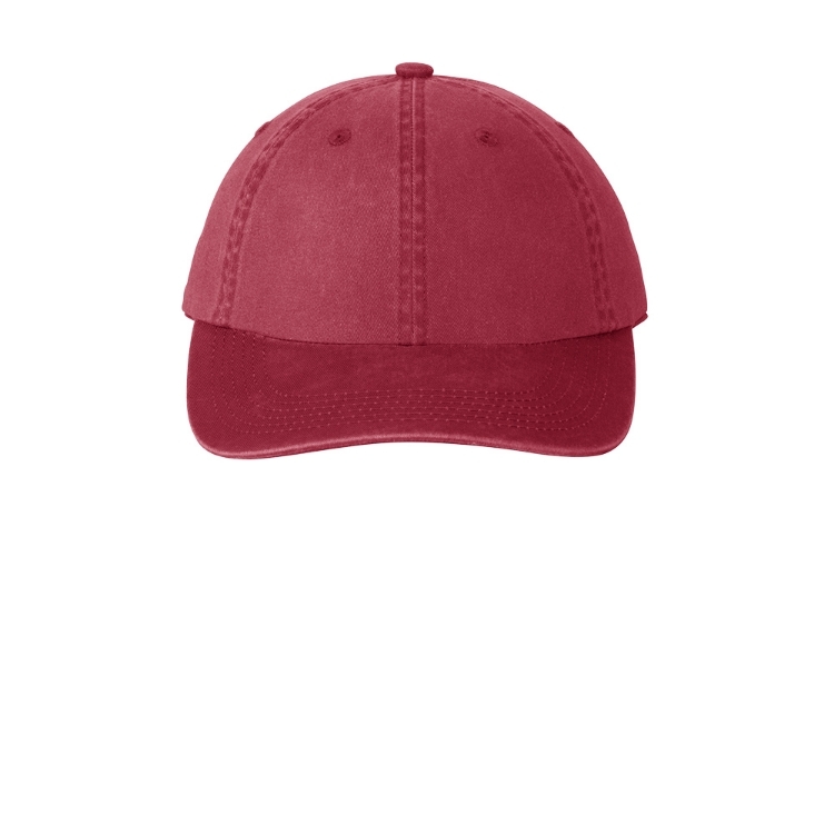 PWU Port Authority® Garment Washed Cap detail view