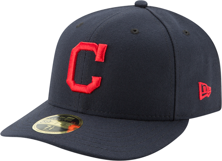 Men's Cleveland Indians New Era Navy Road Authentic Collection On-Field Low Profile 59FIFTY Fitted Hat