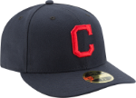 Men's Cleveland Indians New Era Navy Road Authentic Collection On-Field Low Profile 59FIFTY Fitted Hat