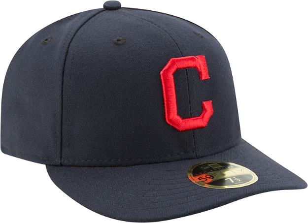 Men's Cleveland Indians New Era Navy Road Authentic Collection On-Field Low Profile 59FIFTY Fitted Hat