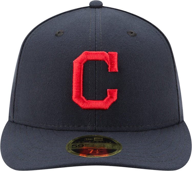 Men's Cleveland Indians New Era Navy Road Authentic Collection On-Field Low Profile 59FIFTY Fitted Hat
