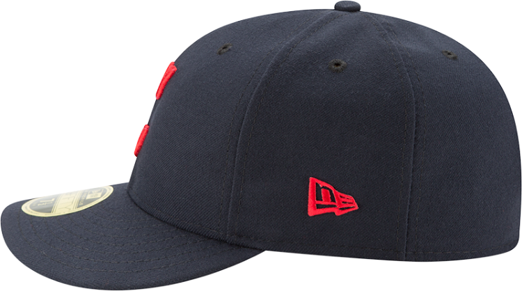 Men's Cleveland Indians New Era Navy Road Authentic Collection On-Field Low Profile 59FIFTY Fitted Hat