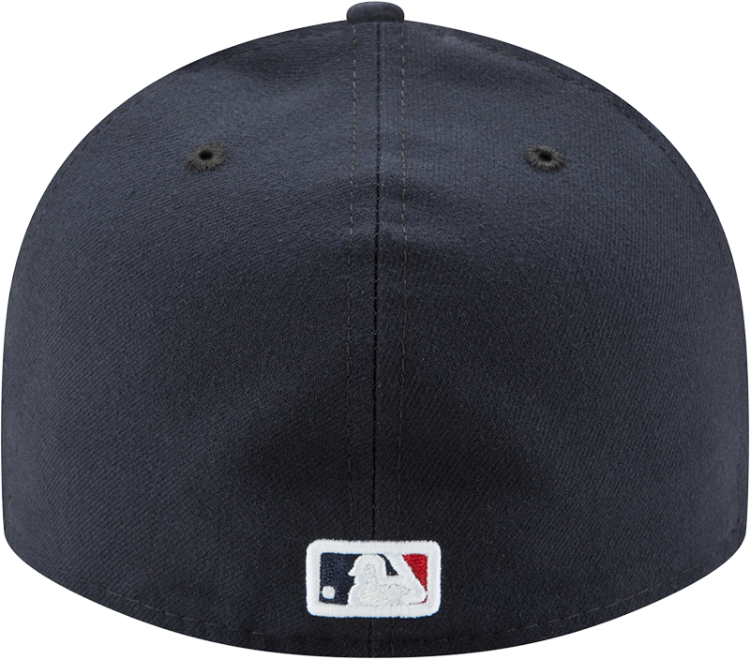 Men's Cleveland Indians New Era Navy Road Authentic Collection On-Field Low Profile 59FIFTY Fitted Hat