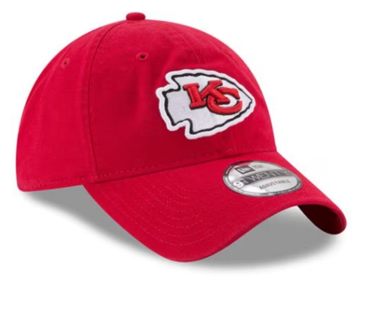 New Era Kansas City Chiefs Core Classic 2.0 9Twenty Adjustable Red Hat detail view