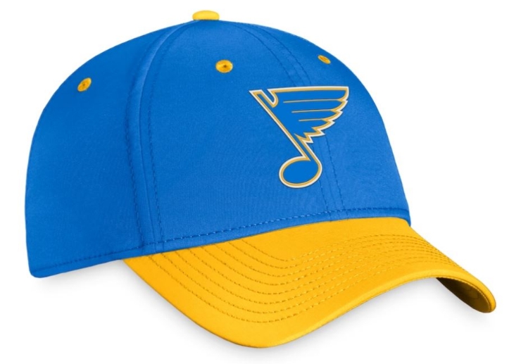 Men's St. Louis Blues Fanatics Branded Blue Authentic Pro Alternate Jersey Flex Hat front view