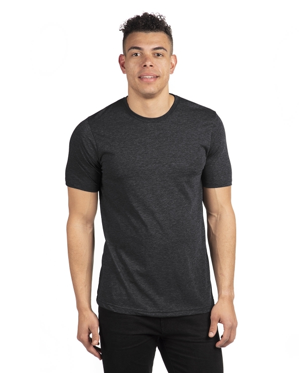 6200 Next Level Apparel Unisex Poly/Cotton Crew T-shirt side view