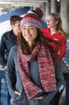 Keep your head warm in style with the Sport-Tek® Pom Pom Team Beanie by STC21.