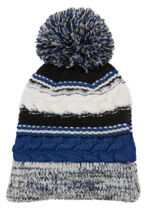 Keep your head warm in style with the Sport-Tek® Pom Pom Team Beanie by STC21.