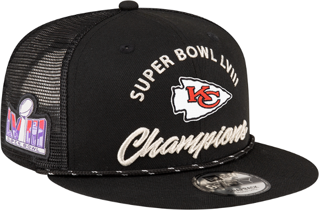 Kansas City Chiefs New Era Super Bowl LVIII Champions Parade 9FIFTY Snapback Hat - Black