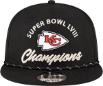Kansas City Chiefs New Era Super Bowl LVIII Champions Parade 9FIFTY Snapback Hat - Black