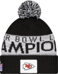 New Era Kansas City Chiefs Black 2023 Super Bowl Champs Parade Knit Men's Knit Hat
