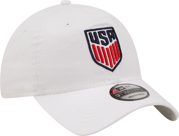 Men's New Era White USMNT Core Classic 2.0 Adjustable Hat