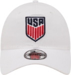 Men's New Era White USMNT Core Classic 2.0 Adjustable Hat