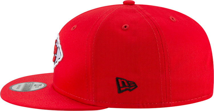 Men's Kansas City Chiefs New Era Red Basic 9FIFTY Adjustable Snapback Hat detail view