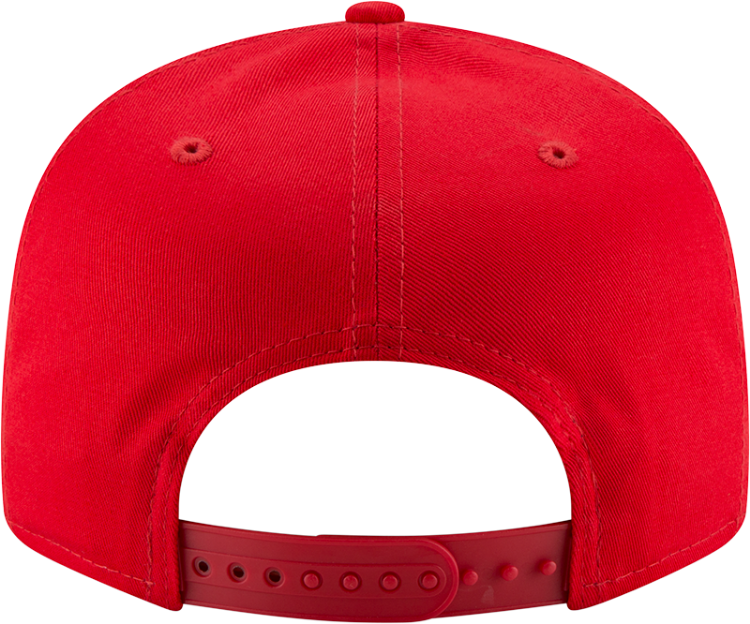 Men's Kansas City Chiefs New Era Red Basic 9FIFTY Adjustable Snapback Hat image 6
