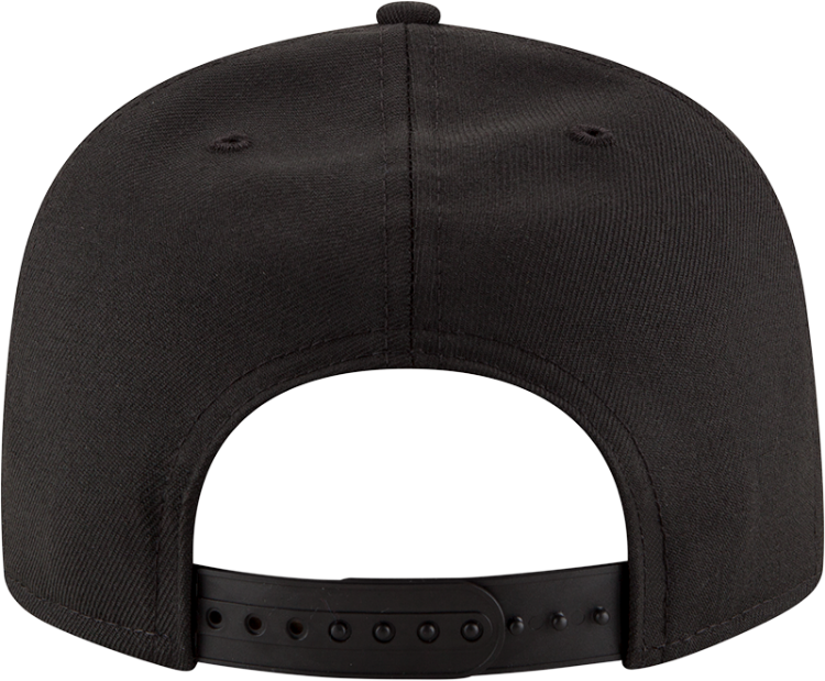 New Era Kansas City Chiefs Black on White 9Fifty Men's Snapback Hat side view