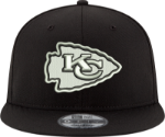 New Era Kansas City Chiefs Black on White 9Fifty Men's Snapback Hat