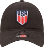 Men's New Era Black USMNT Core Classic 2.0 Adjustable Hat