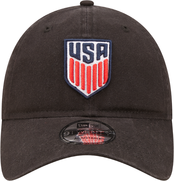 Men's New Era Black USMNT Core Classic 2.0 Adjustable Hat