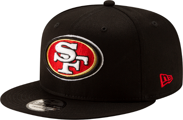 Men's New Era Black San Francisco 49ers Basic 9FIFTY Adjustable Snapback Hat