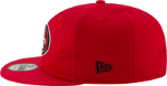 Men's San Francisco 49ers New Era Scarlet Basic 9FIFTY Adjustable Snapback Hat