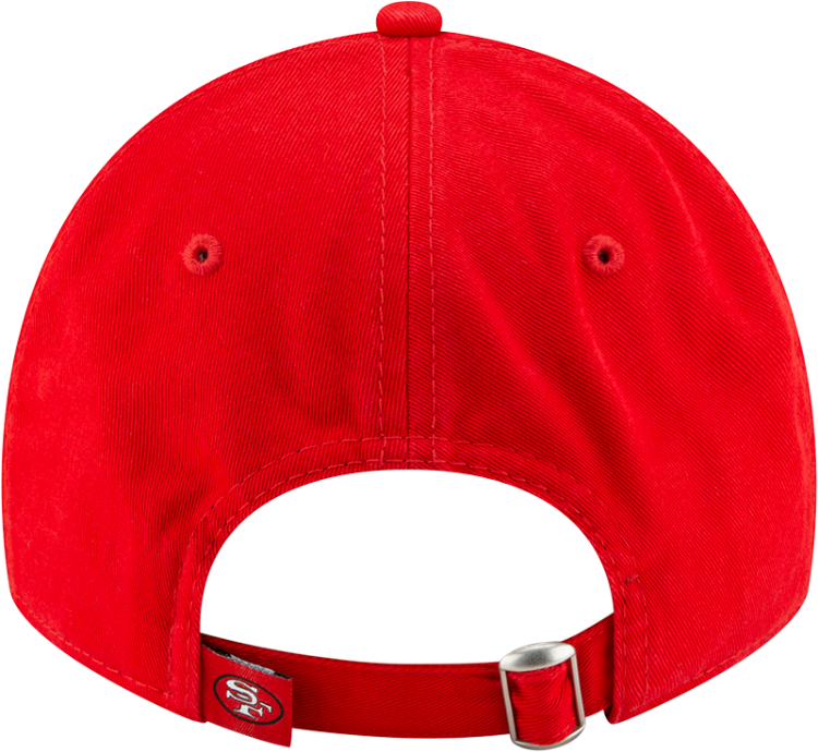 Men's New Era Scarlet San Francisco 49ers Core Classic 9TWENTY Adjustable Hat back view