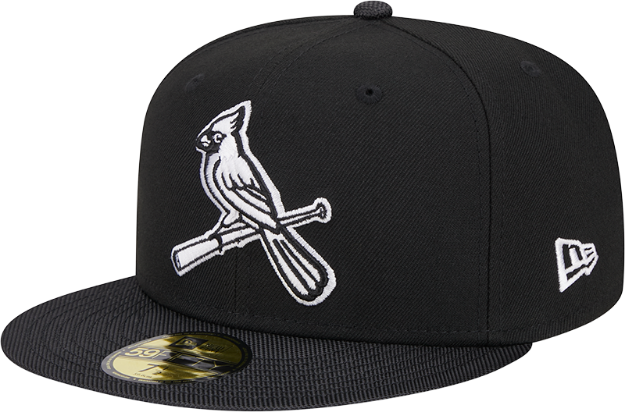 New Era St. Louis Cardinals 2009 Throwback All Star Game patch with Black/White Bird 5950 Fitted Cap