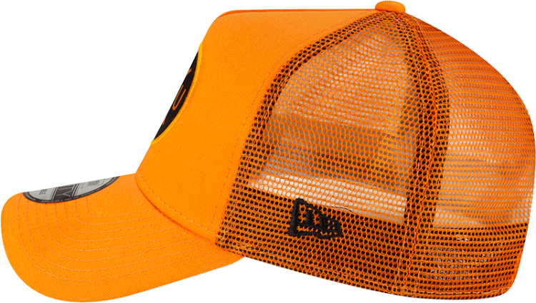 Men's Houston Dynamo New Era Orange Quad Patch 9FORTY Snapback Hat