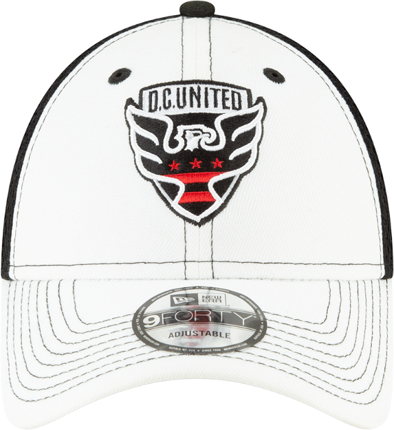 D.C. United New Era Patch 9FORTY Trucker Snapback Hat - White/Black