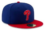 Men's Philadelphia Phillies New Era Royal/Red Alternate Authentic Collection On-Field 59FIFTY Fitted Hat