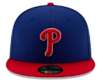 Men's Philadelphia Phillies New Era Royal/Red Alternate Authentic Collection On-Field 59FIFTY Fitted Hat